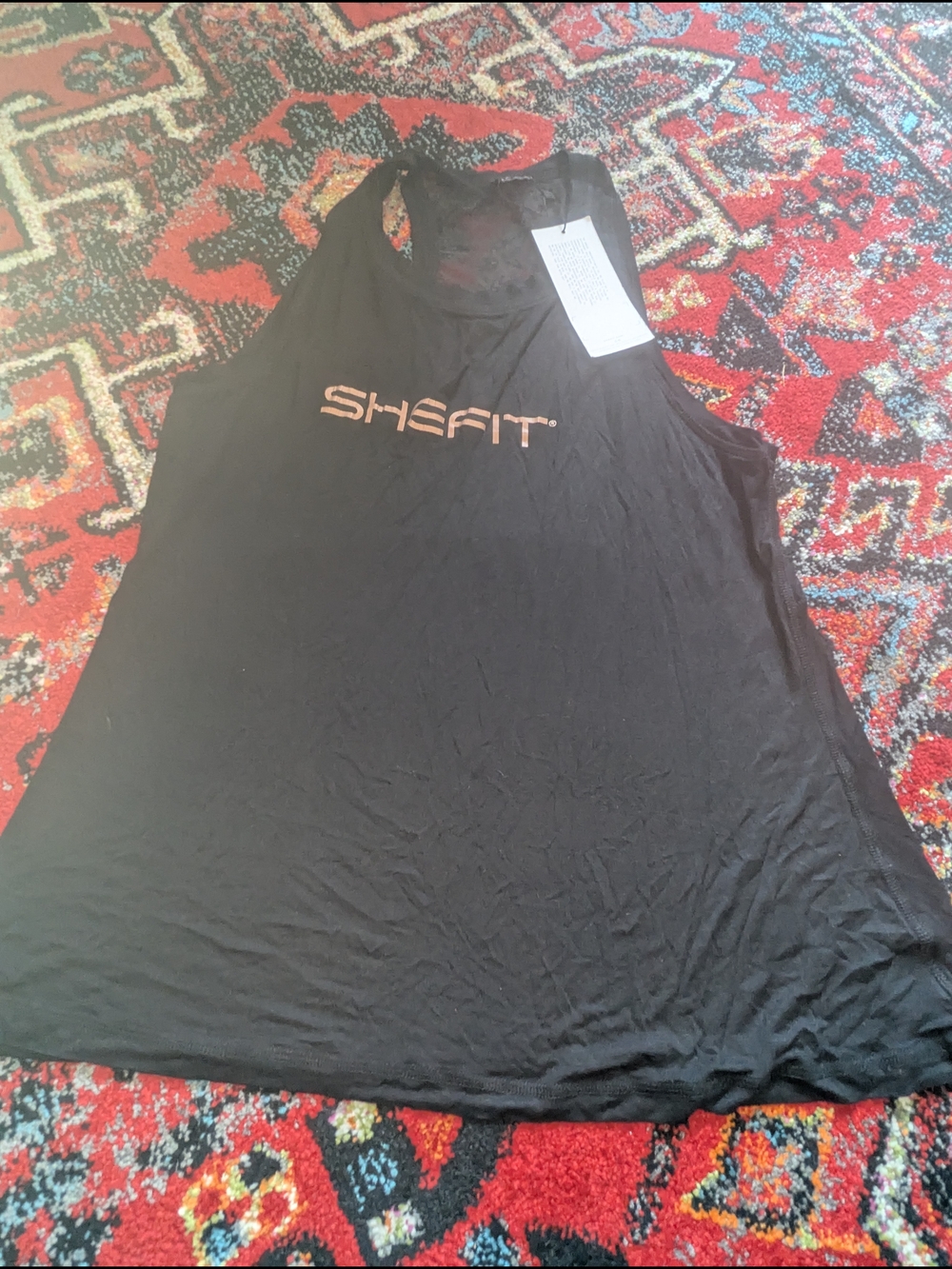 SHEFIT Black Logo Tank Top